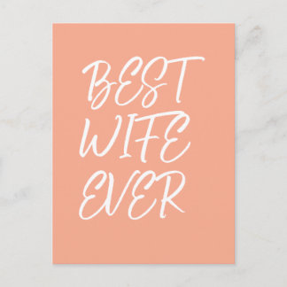 Best wife ever postcard