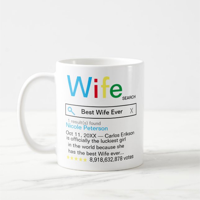 Best Wife Ever Search engine Result with message Coffee Mug (Left)