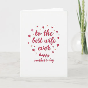 Best Wife Floral Day Card