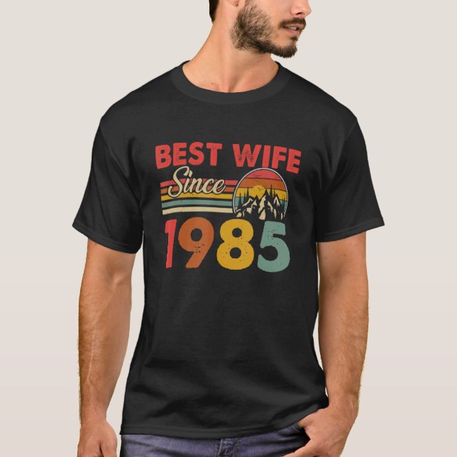 Best Wife Since 1985 Epic Matching 38th Wedding An T-Shirt (Front)