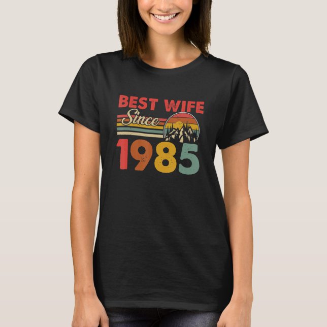 Best Wife Since 1985 Epic Matching 38th Wedding An T-Shirt (Front)