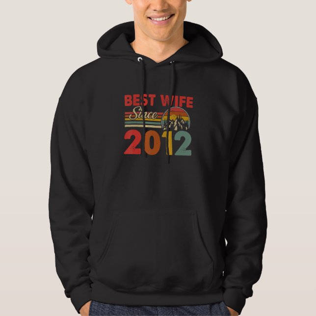 Best Wife Since 2012 Epic Matching 11th Wedding An Hoodie (Front)