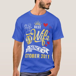 Best Wife Since October 2011 Happy Married 11 Year T-Shirt