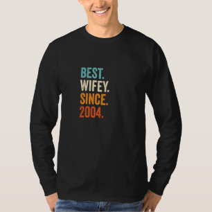Best Wifey Since 2004 18th Wedding Anniversary 18  T-Shirt