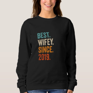 Best Wifey Since 2019 3rd Wedding Anniversary 3 Ye Sweatshirt