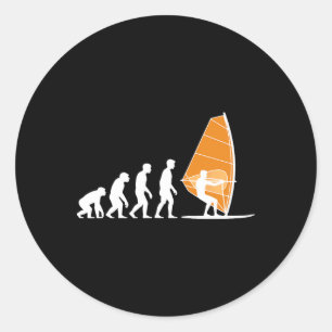 Best Windsurfing Art For Men Women Windsurf Wind S Classic Round Sticker
