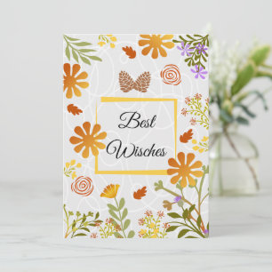 Best Wisches  Card