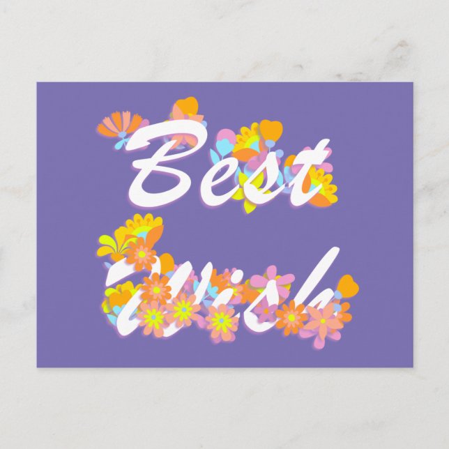 Best Wish  Postcard (Front)