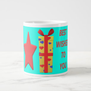 BEST WISHED BOWS GIFTS BONGS LARGE COFFEE MUG