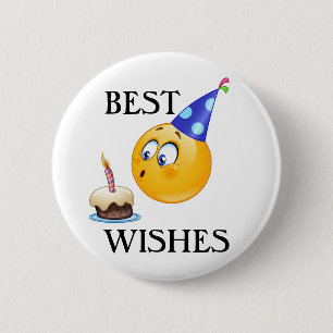 Best Wishes 6 Cm Round Badge