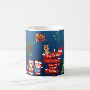 best wishes Christmas with Candy Canes Gifts Coffee Mug