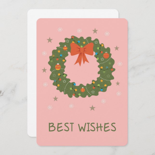 Best wishes Flat Greeting Card (Front/Back)