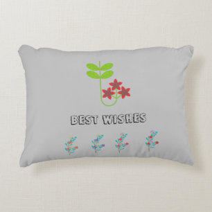 Best Wishes Flora  Accent Pillow