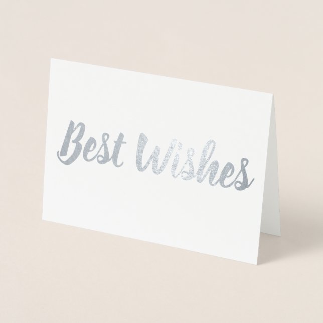 Best Wishes Foil Card (Front)