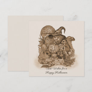 Best Wishes for a Happy Halloween Holiday Card