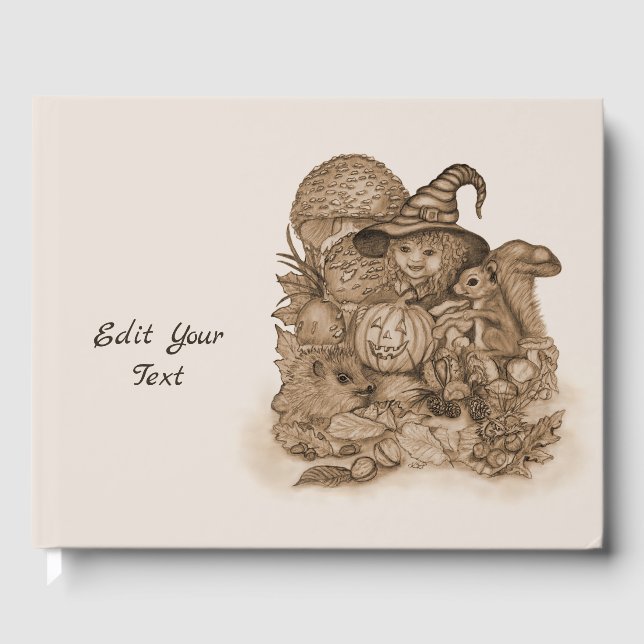 Best Wishes for a Happy Thanksgiving Guest Book (Front)