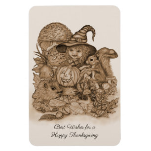Best Wishes for a Happy Thanksgiving Magnet