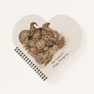 Best Wishes for a Happy Thanksgiving Notebook