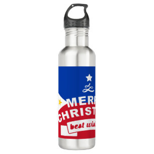 Best Wishes For Merry Christmas & a Happy New Year 710 Ml Water Bottle