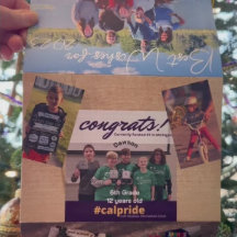 Best Wishes for New Year Photo & Xmas Letter Tri