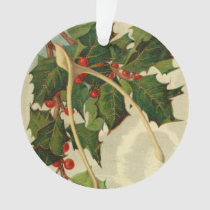 Best Wishes for The New Year - VIntage Postcard Ornament