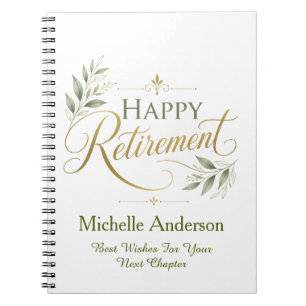 Best Wishes For Your Next Chapter Personalised Notebook