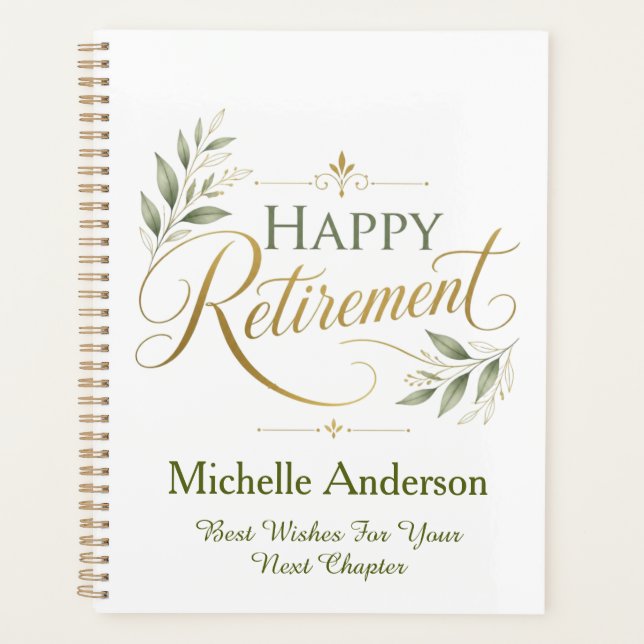 Best Wishes For Your Next Chapter Personalised Planner (Front)