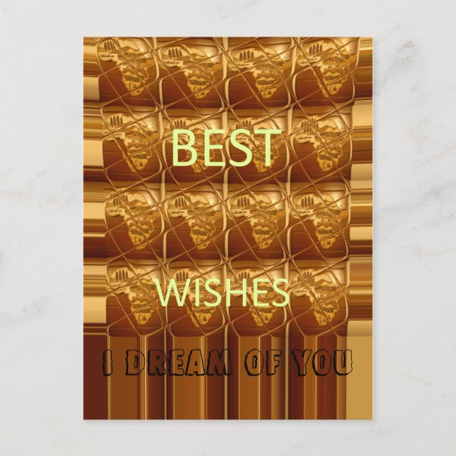 Best Wishes from Africa: A Golden Continent Postcard (Front)