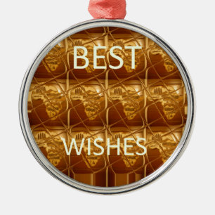 Best Wishes From Lovely Africa African Culture art Metal Tree Decoration