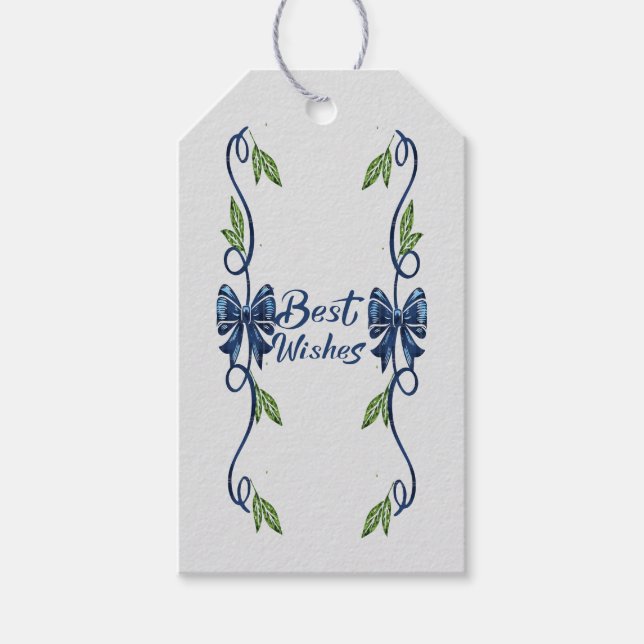 Best Wishes  Gift Tags (Front)