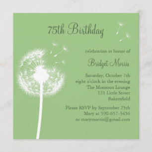 Best Wishes! (green) Invitation