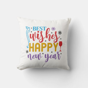 Best Wishes Happy New Year Design-80967 Cushion