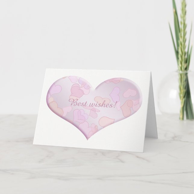 Best wishes. heart. card (Front)