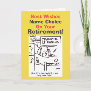 Best Wishes Hospital Worker Retirement Card