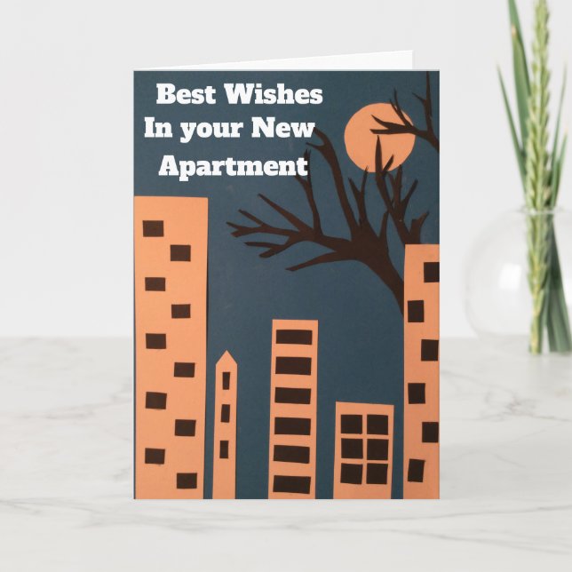 Best wishes in your new apartment card (Front)