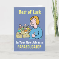 Best Wishes in Your New Job as a Paraeducator  Car