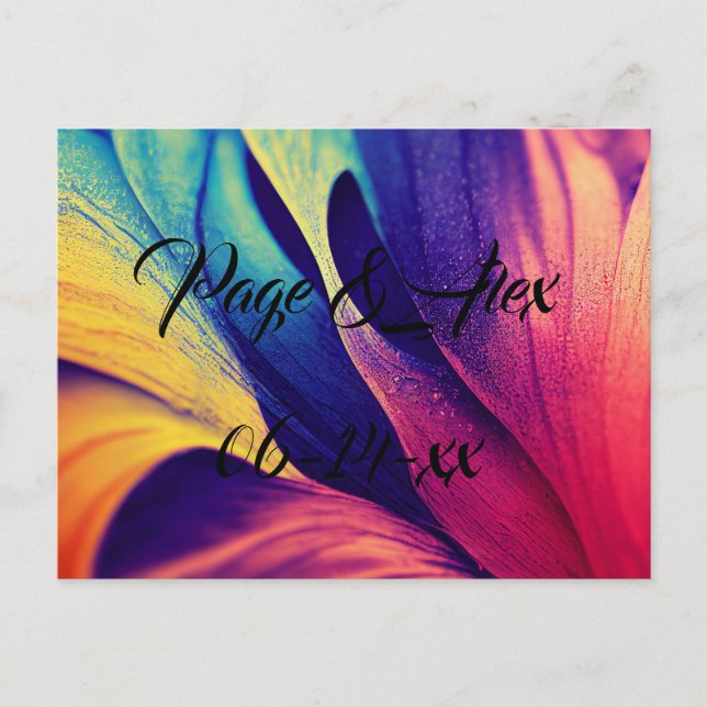 Best Wishes Newly Weds Wedding Destiny's Destiny P Postcard (Front)