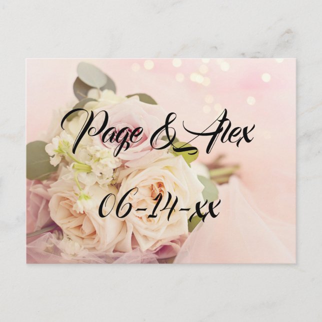 Best Wishes Newly Weds Wedding Destiny's Destiny P Postcard (Front)