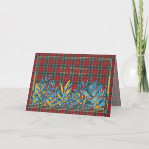 Best Wishes On Birthday British Columbia Tartan Card