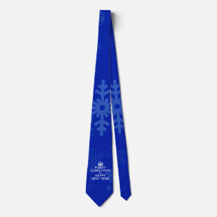 Best Wishes on Keep Calm Crown Blue Tie