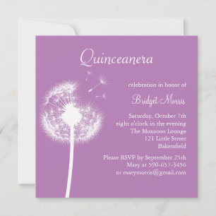 Best Wishes! (purple) Invitation