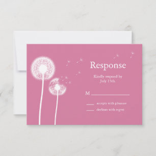 Best Wishes! RSVP (fuchsia)