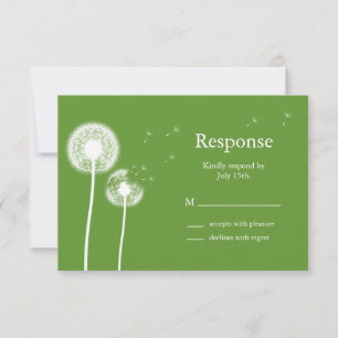 Best Wishes! RSVP (green) Card