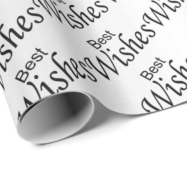 Best Wishes | Wedding Wrapping Paper (Roll Corner)