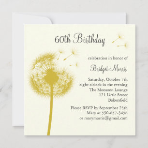 Best Wishes! yellow Invitation