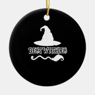 Best Witches Funny Witch Shirt Halloween 2021 Ceramic Tree Decoration