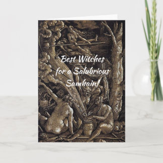 Best Witches Halloween Samhain Card 5x7