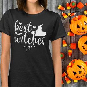 Best Witches Women Black and White Halloween T-Shirt