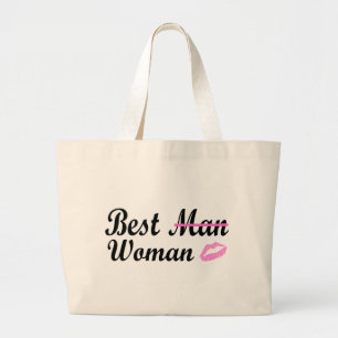 Best Woman (Lips) Large Tote Bag