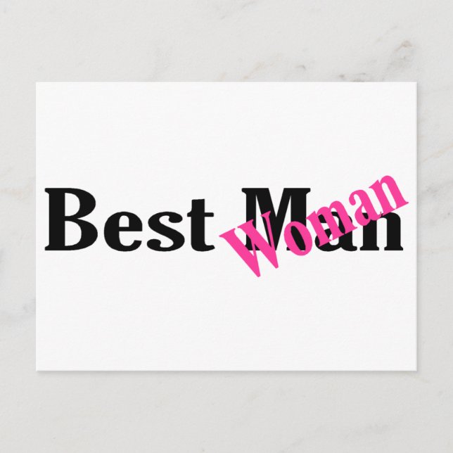 Best Woman Postcard (Front)